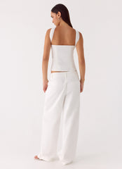 Emilia Pant - White