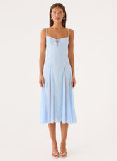 Erynda Midi Dress - Blue