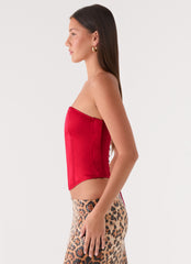 Evaleigh Corset - Deep Red