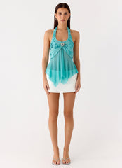 Feature Me Beaded Top - Blue
