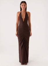 Feel My Rhythm Maxi Dress - Rose Taupe