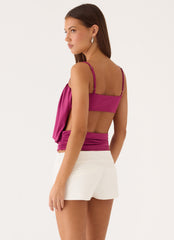 Final Touch Top - Plum