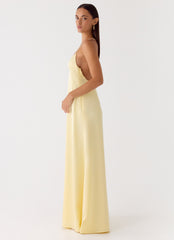 Fine Line Maxi Dress - Yellow
