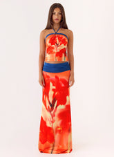 Fraser Maxi Skirt - Sunburnt Petal