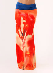 Fraser Maxi Skirt - Sunburnt Petal