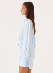 Galilea Shirt Mini Dress - Blue