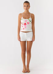 Garrix Bead Cami Top - Ivory Reef