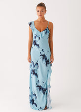 Goldsmith Maxi Dress - Blue Black Floral