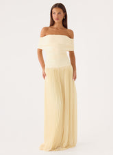 Harvest Sky Maxi Dress - Baby Yellow