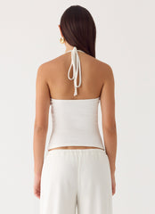 Henry Halter Top - Ivory