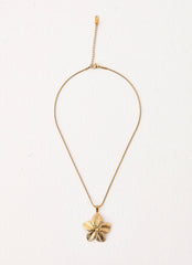 Hibiscus Gold Necklace - Gold