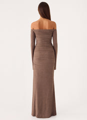 Hollywood Action Maxi Dress - Taupe