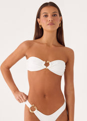 House Party Bikini Top - White