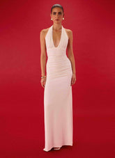 Ilaria Halter Maxi Dress - White