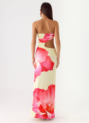 In The Rhythm Maxi Dress - Yellow Floral Spritz