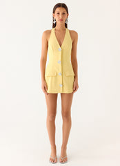 Jeanie Mini Dress - Yellow