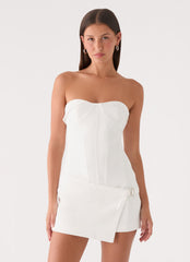 Jennah Mini Dress - White Dove
