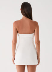 Jennah Mini Dress - White Dove