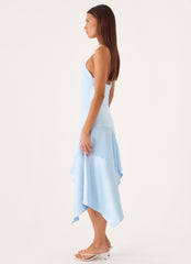 Jinli Midi Dress - Blue