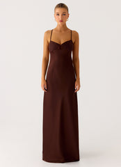 Joanie Maxi Dress - Chocolate