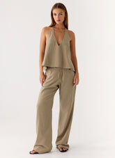 Josephina Pant - Sand Brown