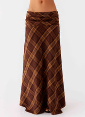 Karolina Maxi Skirt - Plaid