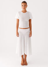 Katta Midi Skirt - Ivory