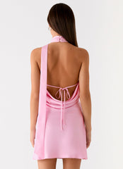 Keena Scarf Mini Dress - Pink