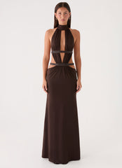 Kendrah Maxi Dress - Chocolate