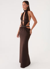 Kendrah Maxi Dress - Chocolate