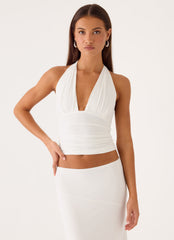 Kerrie Halter Top - White