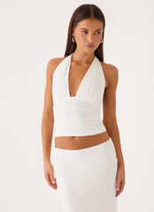 Kerrie Halter Top - White