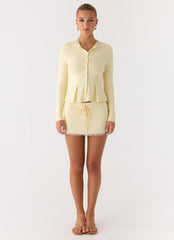 Landon Long Sleeve Top - Butter Yellow
