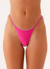 Laurel Bikini Bottom - Fuchsia