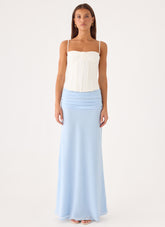 Lauretta Maxi Skirt - Baby Blue