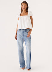 Lawrence Denim Jeans - Washed Blue