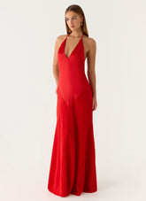 Leilah Maxi Dress - Cherry