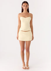 Leray Top - Lemon Yellow