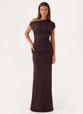 Liana Maxi Dress - Chocolate