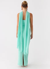Libra Maxi Dress - Aqua