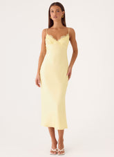 Lisette Midi Dress - Yellow