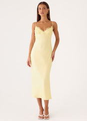 Lisette Midi Dress - Yellow