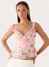 Loop Cami Top - Blooming Spring