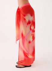 Low Tide Sarong Maxi Skirt - Sunburnt Petal