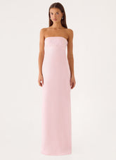 Lucienne Strapless Maxi Dress - Pink