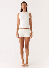 Lulita Belted Shorts - White