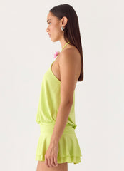 Make It Right Mini Dress - Lime