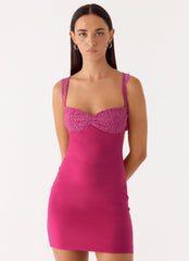 Marias Mini Dress - Fuchsia