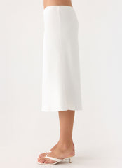 Marquas Midi Skirt - White