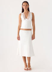 Marquas Midi Skirt - White